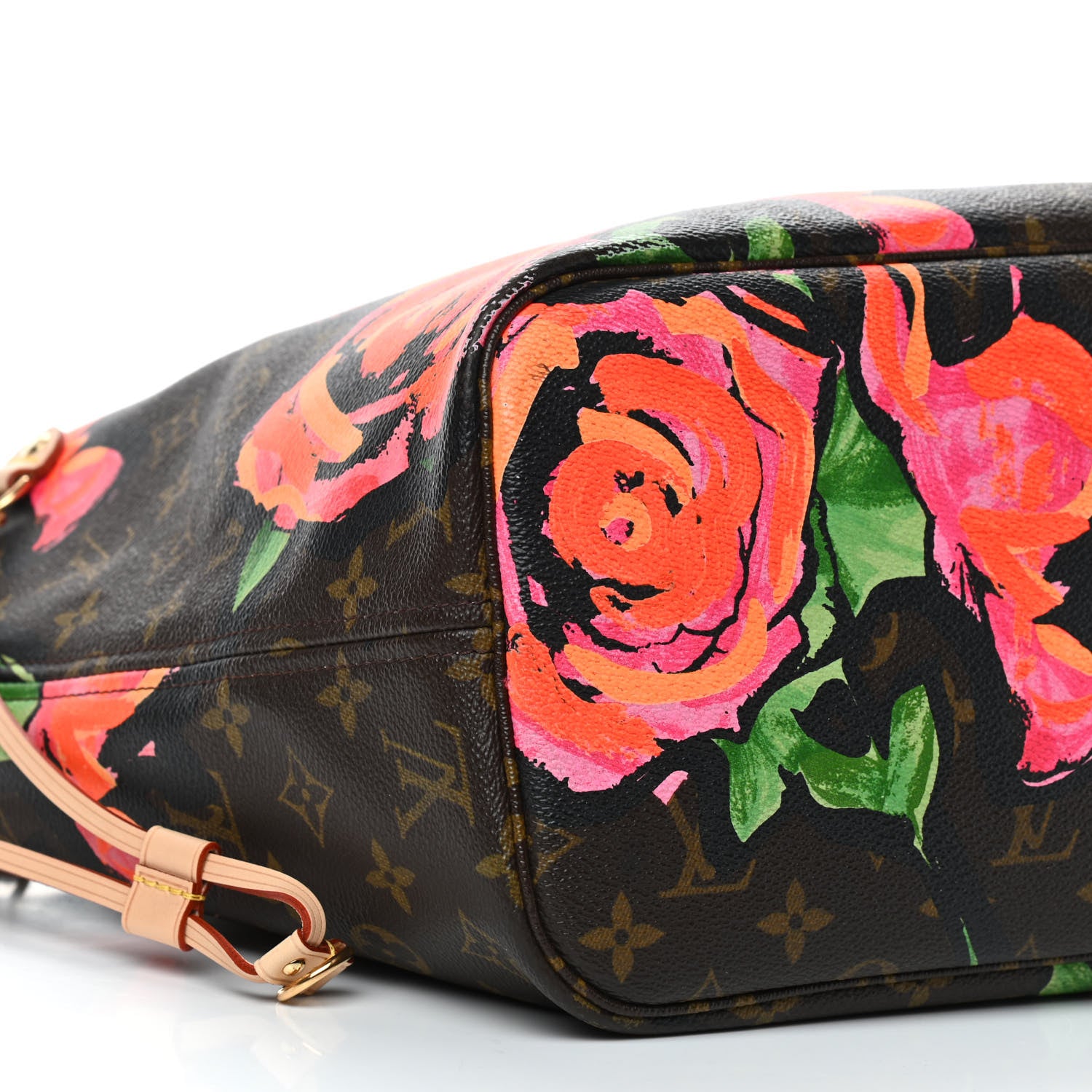 Louis Vuitton Monogram Roses Neverfull MM 8 of 9