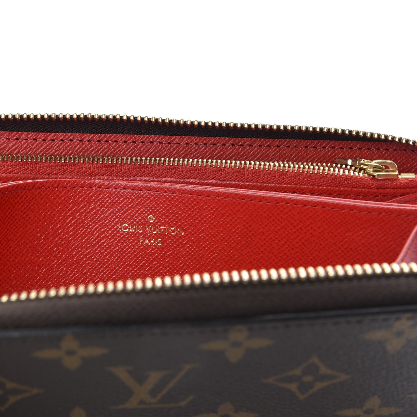 Monogram Zippy Wallet Coquelicot