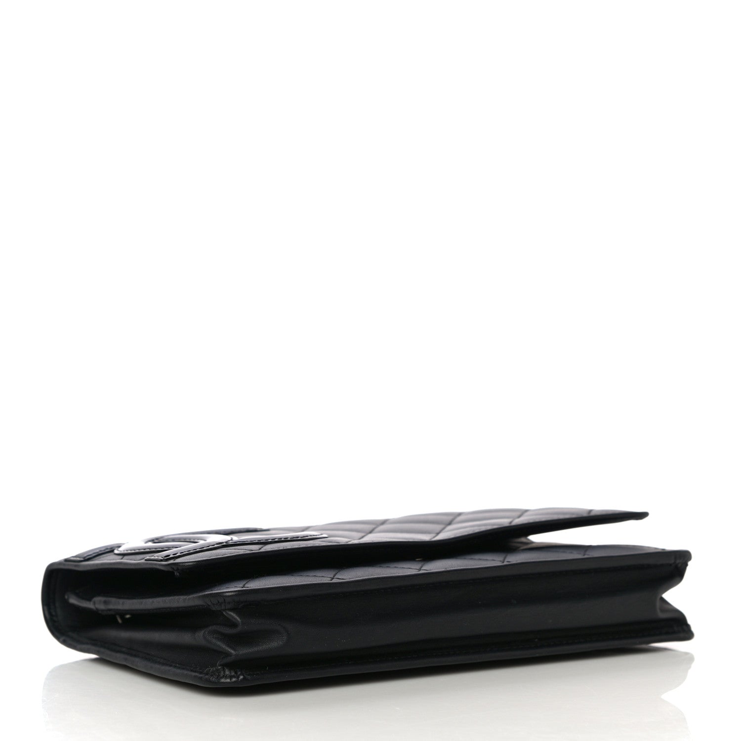 Chanel Calfskin Quilted Cambon Wallet On Chain WOC Black 4 of 13