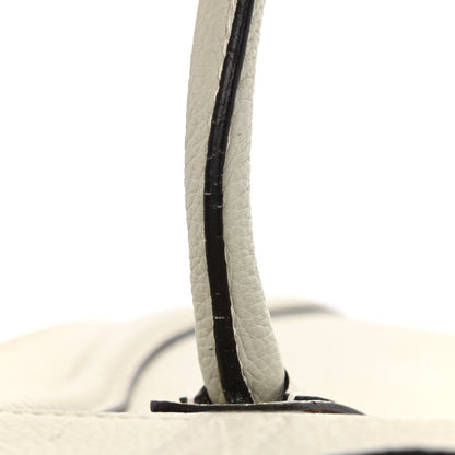 Celine Drummed Calfskin Micro Luggage Chalk 21 of 24