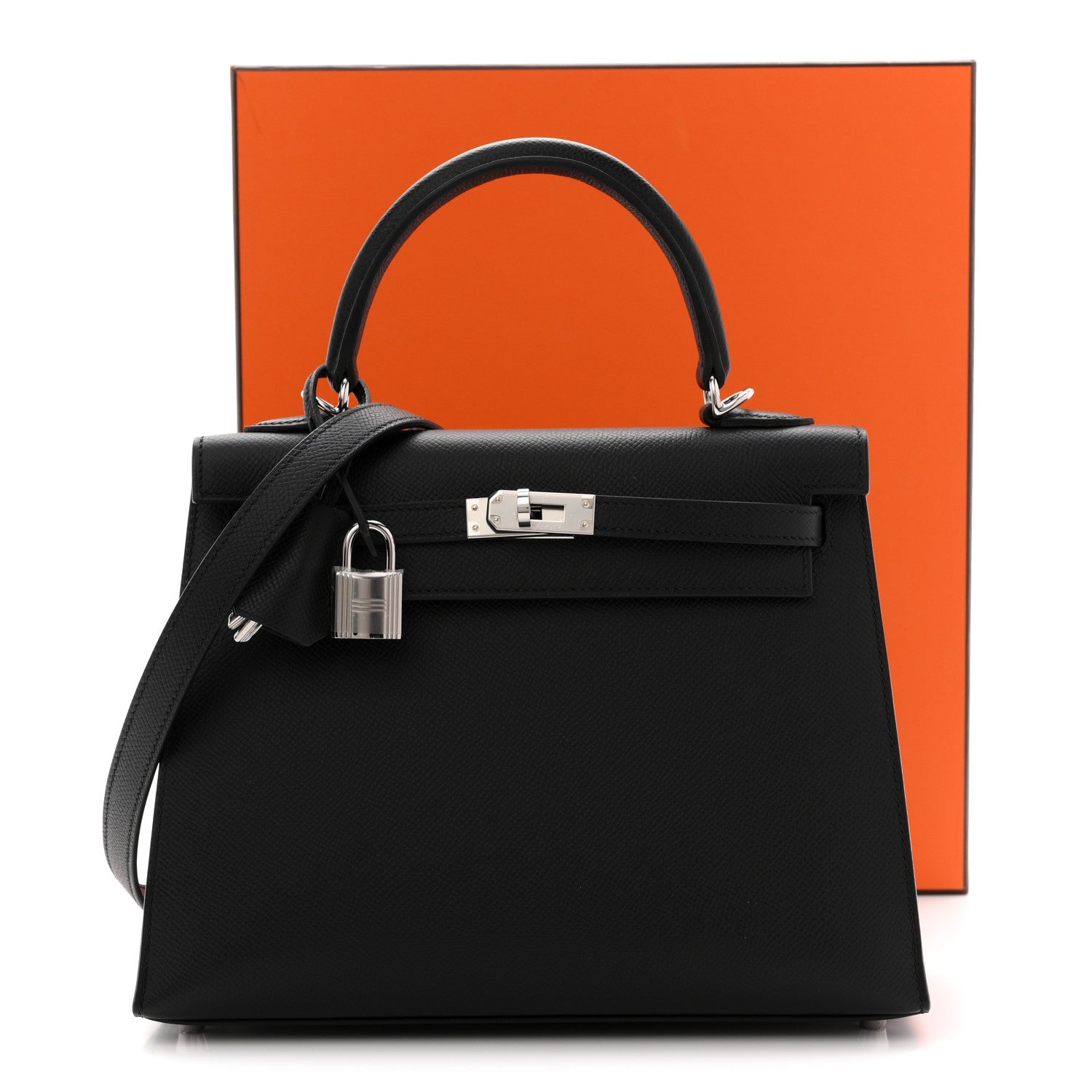 Hermes Epsom Kelly Sellier 25 Black 12 of 12