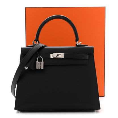 Hermes Epsom Kelly Sellier 25 Black 12 of 12