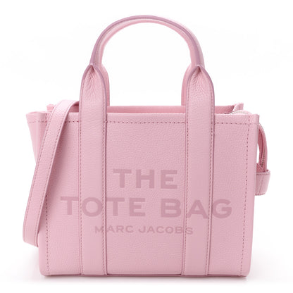 Marc Jacobs Grained Calfskin Small The Tote Bag Ribbon Pink 1 of 11