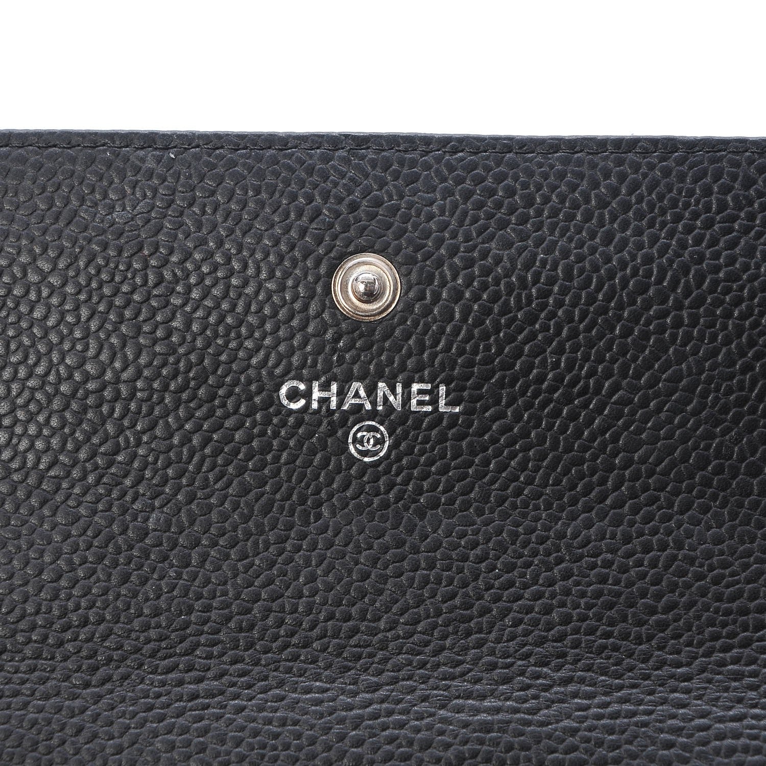Chanel Caviar Quilted Large Gusset Flap Wallet Black 6 of 9