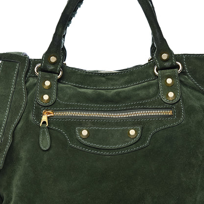 Balenciaga Baby Daim Suede Giant 12 Gold Hardware Velo Vert Militaire 18 of 18