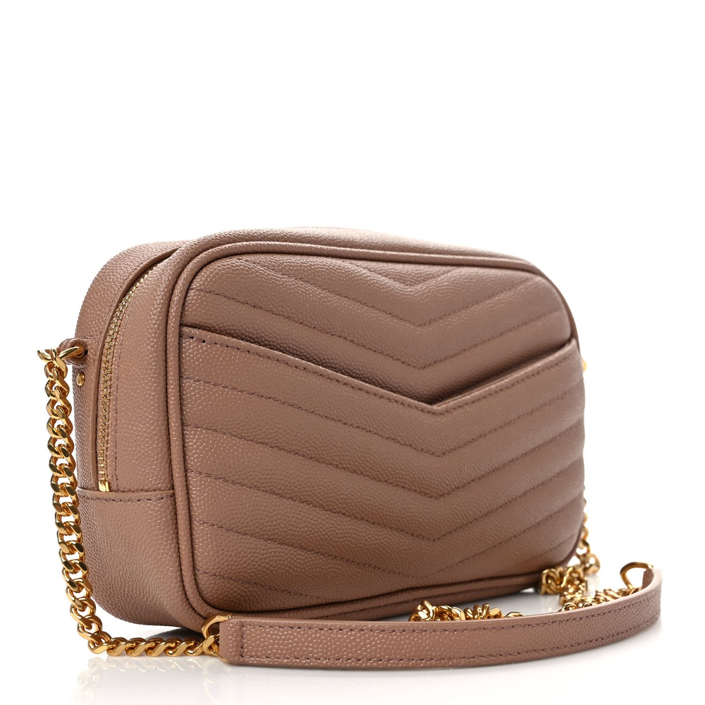 Grain De Poudre Matelasse Monogram Mini Lou Camera Bag Vintage Peach