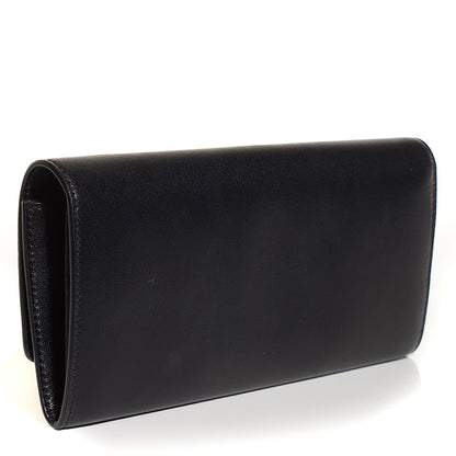Celine Smooth Calfskin Large Flap Wallet Black 3 of 8