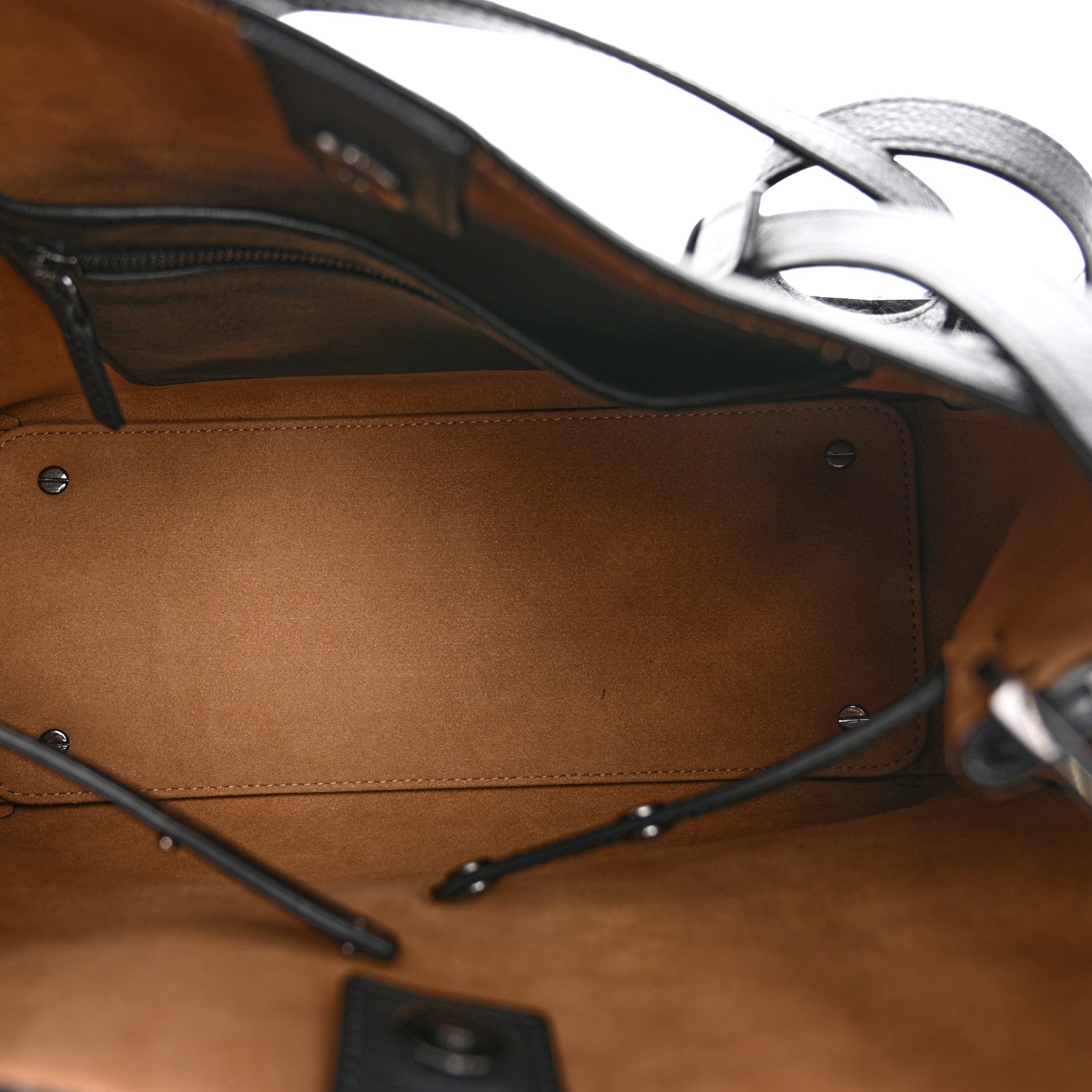 MCM Calfskin Ottomar Monogram Sarah Convertible Hobo Black 5 of 10
