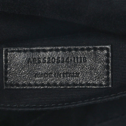 Saint Laurent Calfskin Matelasse Monogram Lou Camera Bag Black 7 of 9