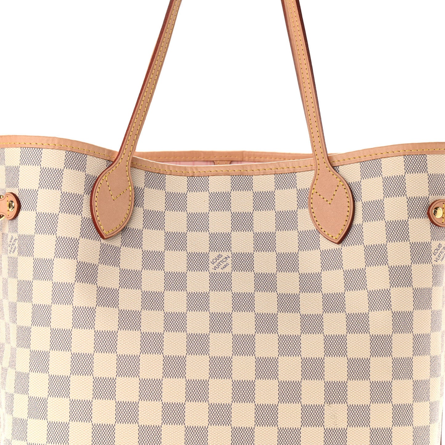 Damier Azur Neo Neverfull MM Rose Ballerine
