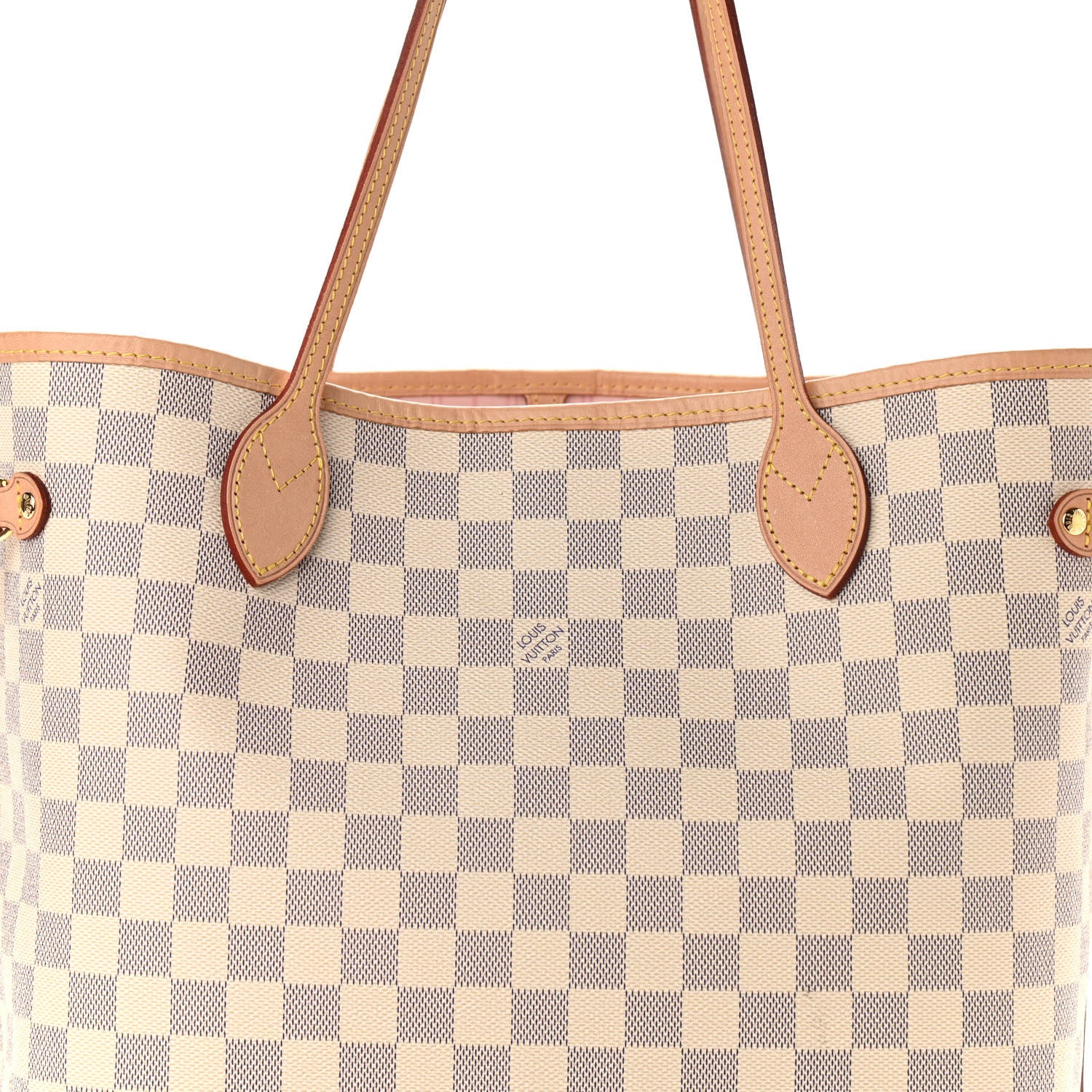 Louis Vuitton Damier Azur Neo Neverfull MM Rose Ballerine 15 of 15