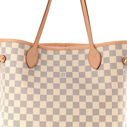 Louis Vuitton Damier Azur Neo Neverfull MM Rose Ballerine 15 of 15