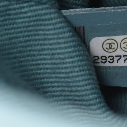 Chanel Caviar Chevron Quilted Mini Coco Handle Flap Sky Blue 6 of 9