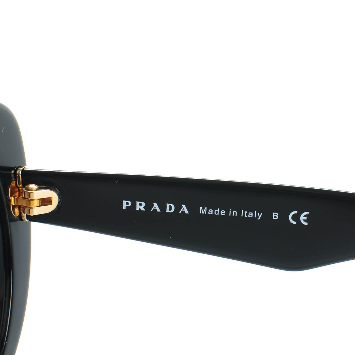 Prada Cat Eye Sunglasses SPR 12P Black 5 of 6