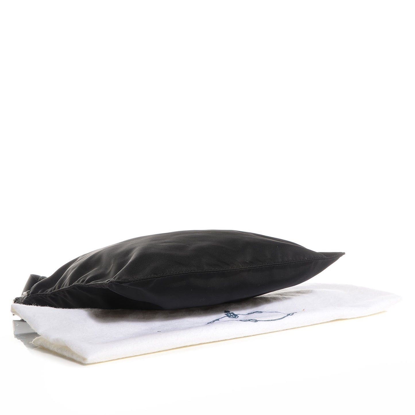 Nylon Vela Flat Messenger Bag Black