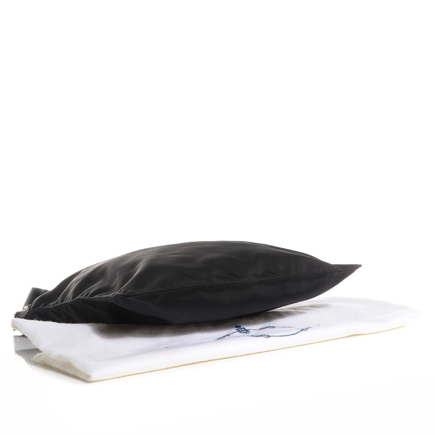 Prada Nylon Vela Flat Messenger Bag Black 4 of 9