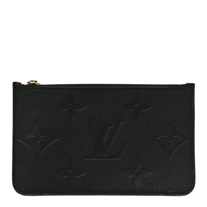 Louis Vuitton Empreinte Monogram Giant Neverfull MM Pochette Black 1 of 8