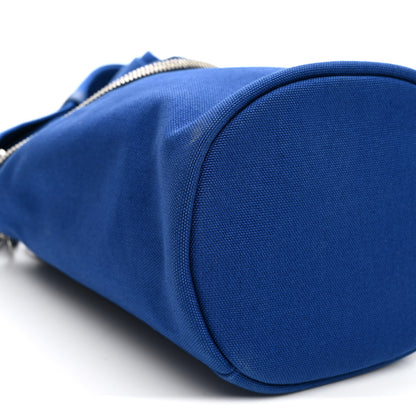 Prada Canvas Triangle Crossbody Bag Blue 8 of 9