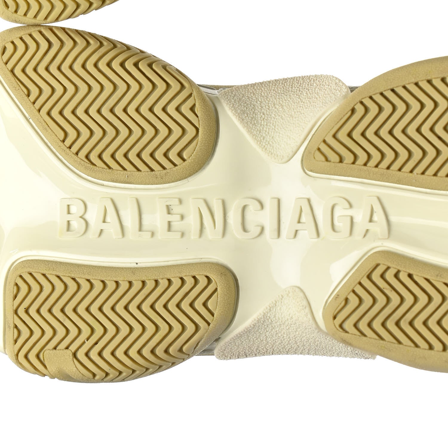 Balenciaga X GUCCI Maxi GG Supreme Monogram Mens Triple S Sneakers 42 Beige Ebony Black Green 6 of 10