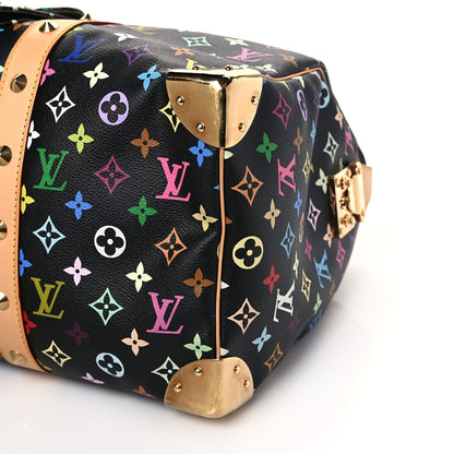 Louis Vuitton Monogram Multicolor Keepall 45 Black 6 of 6