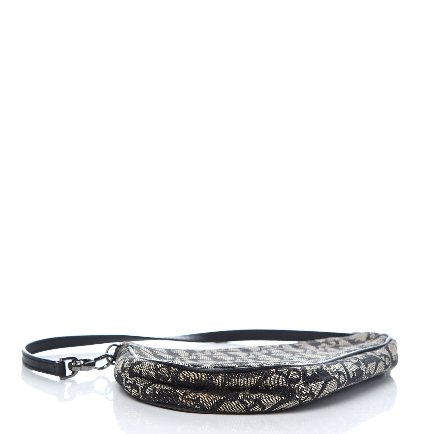 Christian Dior Monogram Mini Saddle Pochette Navy 4 of 11