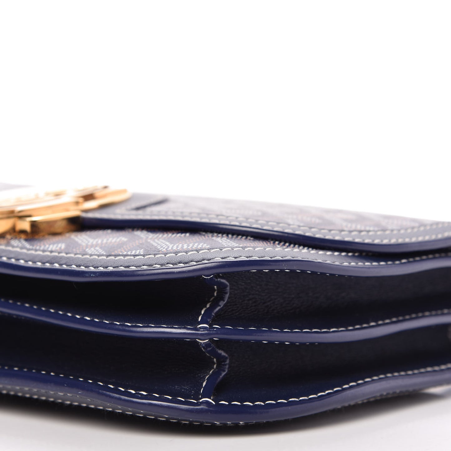 Goyardine 233 PM Shoulder Bag Navy