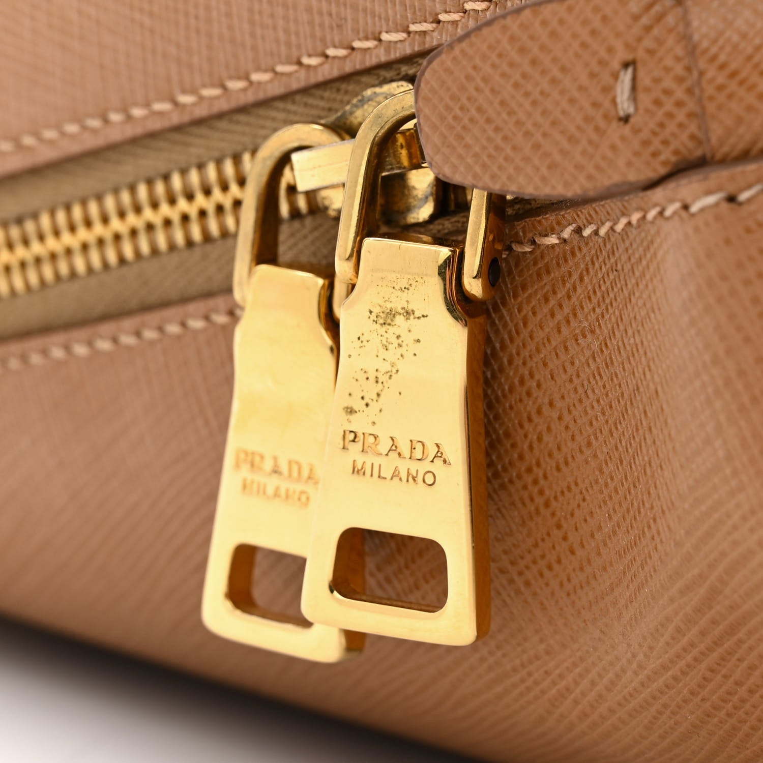 Prada Saffiano Lux Medium Promenade Tote Caramel 11 of 14