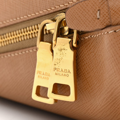 Prada Saffiano Lux Medium Promenade Tote Caramel 11 of 14