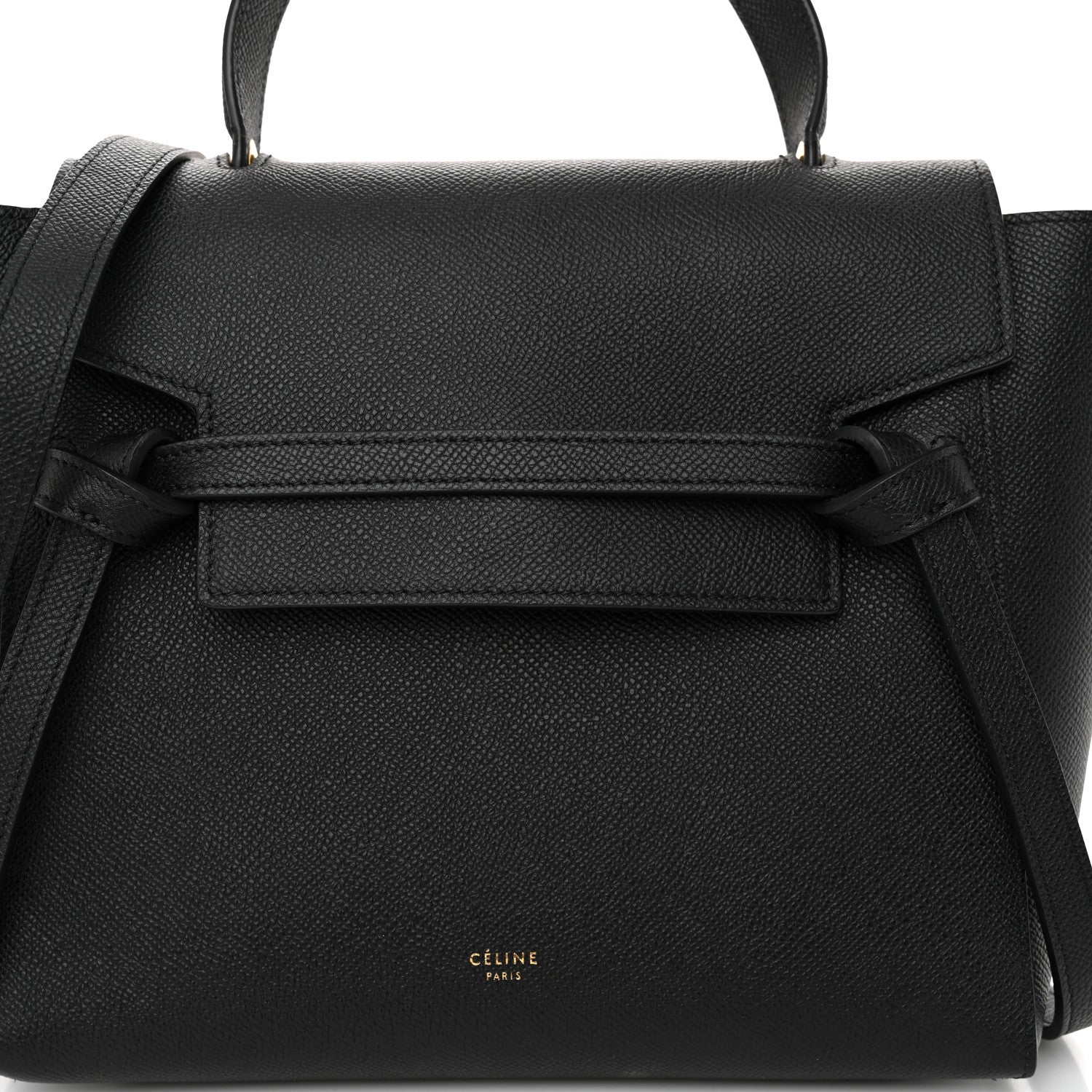 Celine Grained Calfskin Micro Belt Bag Black 7 of 9