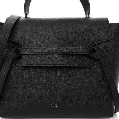 Celine Grained Calfskin Micro Belt Bag Black 7 of 9