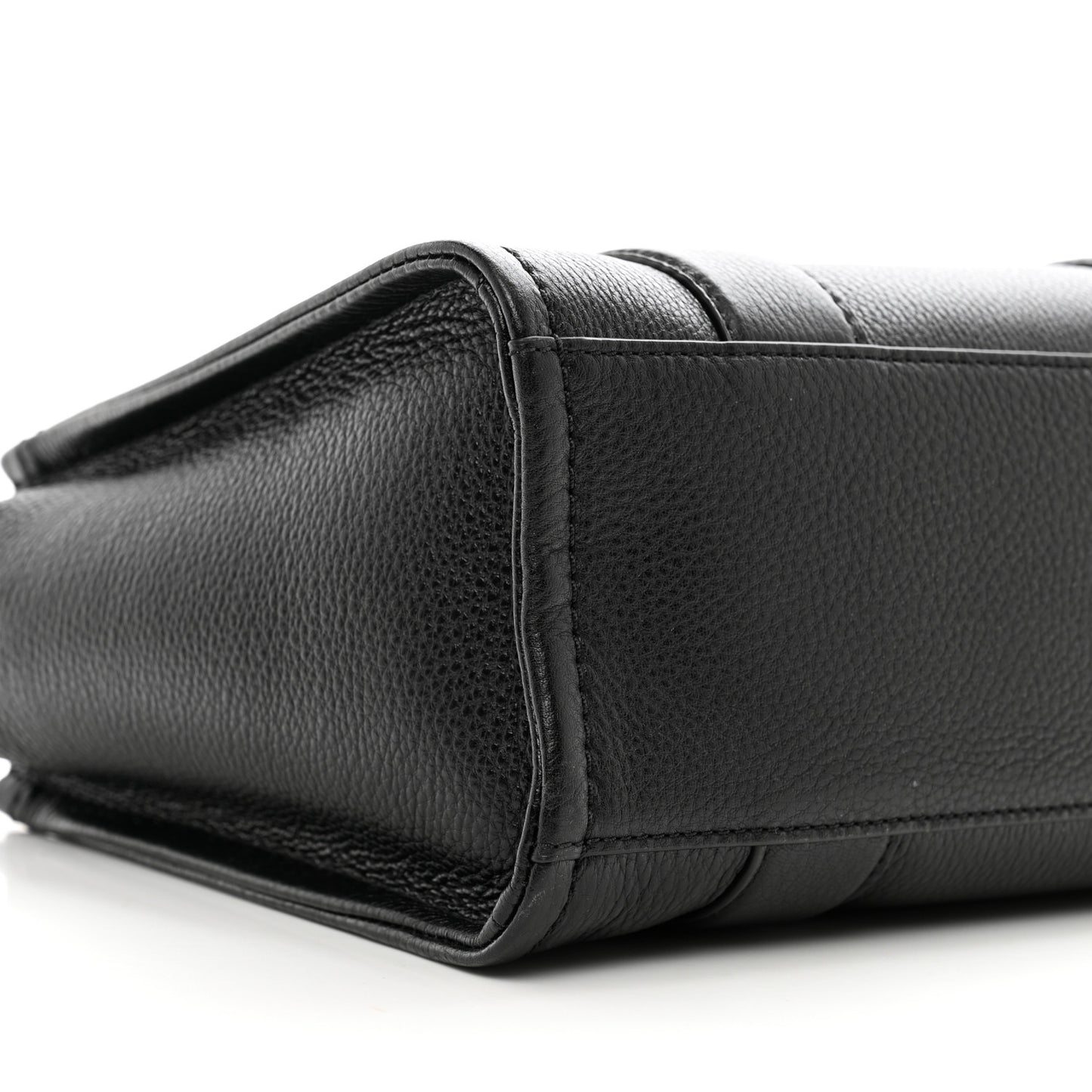 Grained Calfskin Small The Tote Bag Black