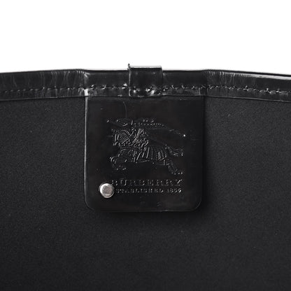 Burberry Patent Supernova Check Small Stanton Tote Black 6 of 19