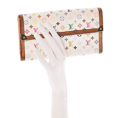 Louis Vuitton Monogram Multicolor Porte Tresor International Wallet White 2 of 9
