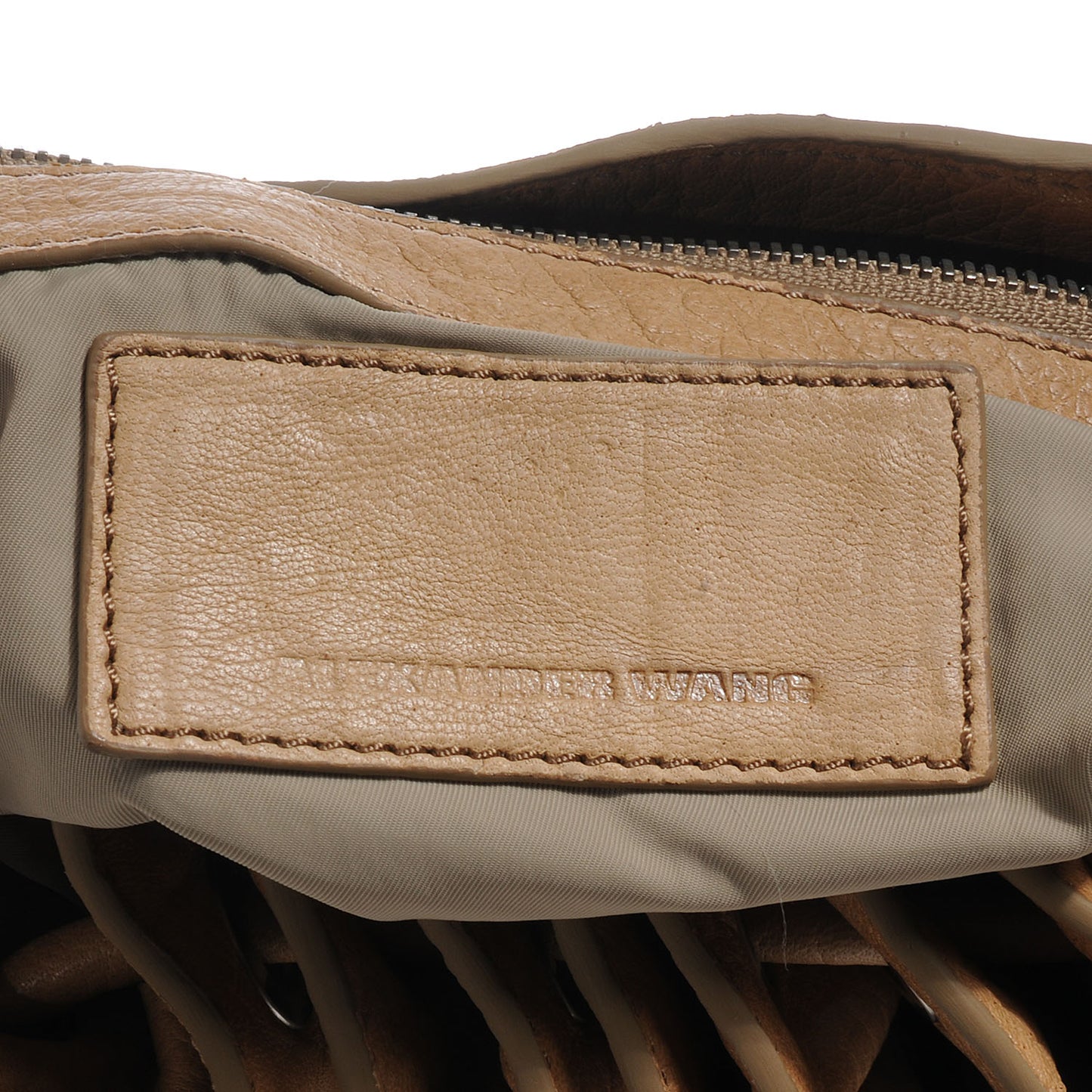 Diego Suede Studded Bucket Bag Camel