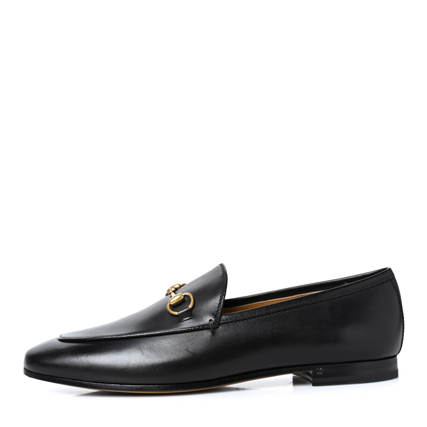 Gucci Calfskin Womens Jordaan Loafers 38 Black 1 of 8