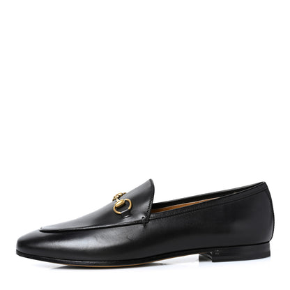 Gucci Calfskin Womens Jordaan Loafers 38 Black 1 of 8