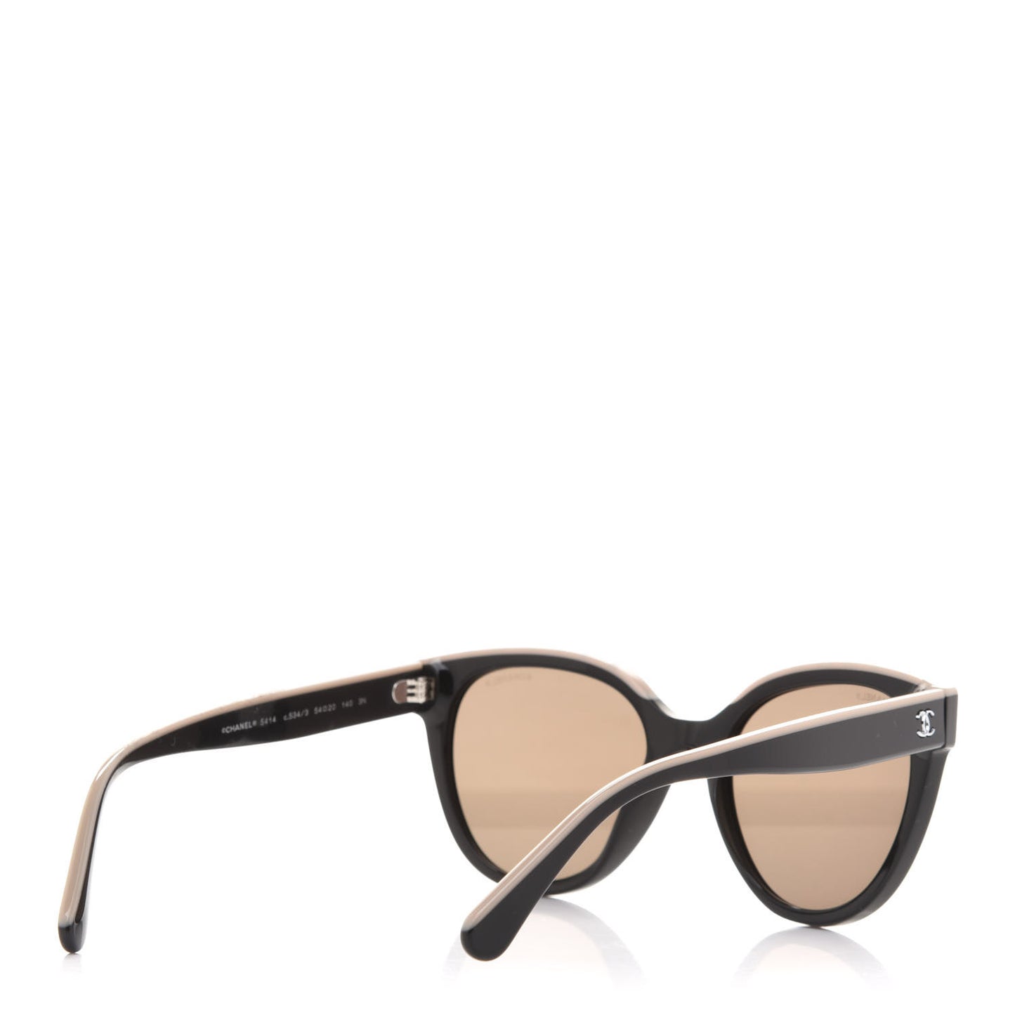 Acetate CC Butterfly Sunglasses 5414 Black Beige