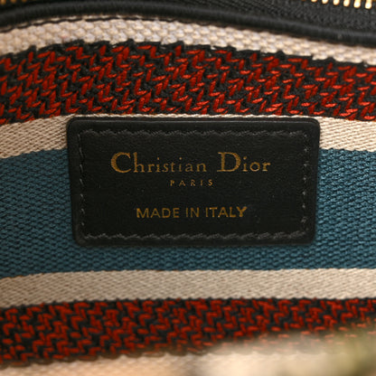 Christian Dior Canvas Constellation Embroidered Medium Lady D-Lite Latte Multicolor 6 of 14