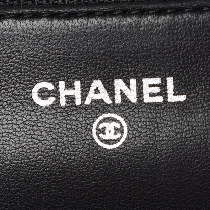Chanel Lambskin Quilted Wallet On Chain WOC Black 8 of 11