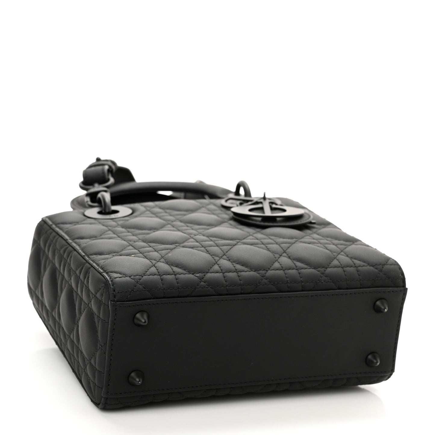 Ultra Matte Calfskin Cannage Small My ABCDior Lady Dior Black
