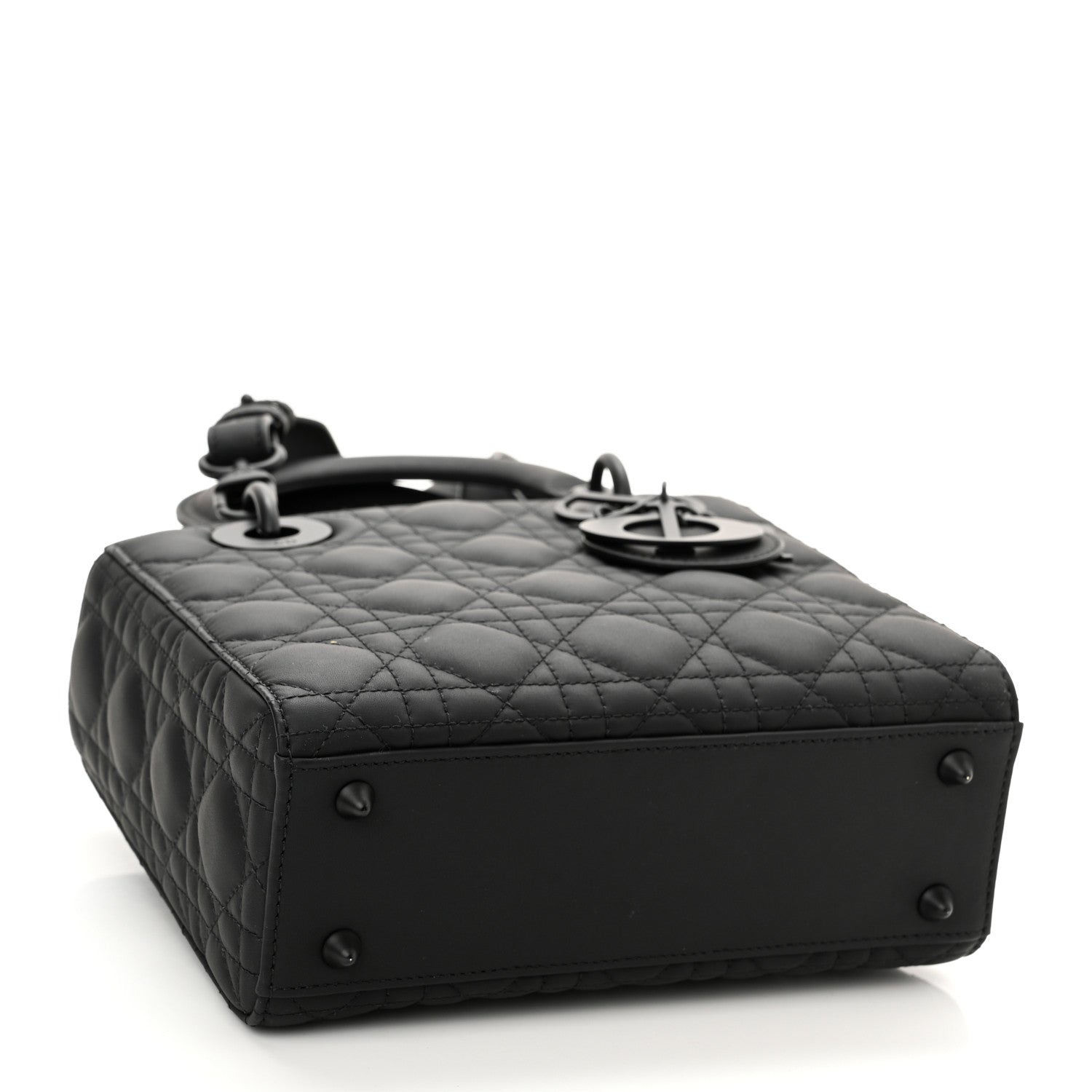 Christian Dior Ultra Matte Calfskin Cannage Small My ABCDior Lady Dior Black 4 of 10