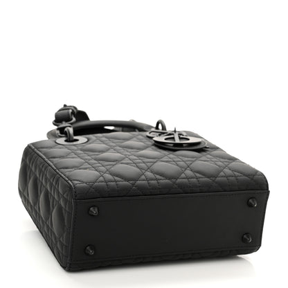 Christian Dior Ultra Matte Calfskin Cannage Small My ABCDior Lady Dior Black 4 of 10