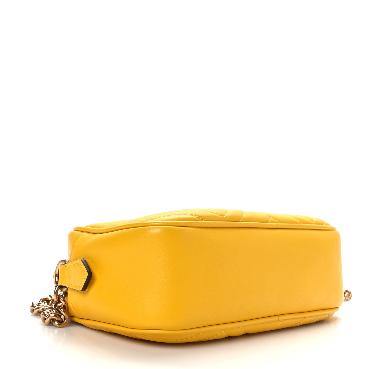 Calfskin Matelasse Small GG Marmont Chain Shoulder Bag Stone Topaz