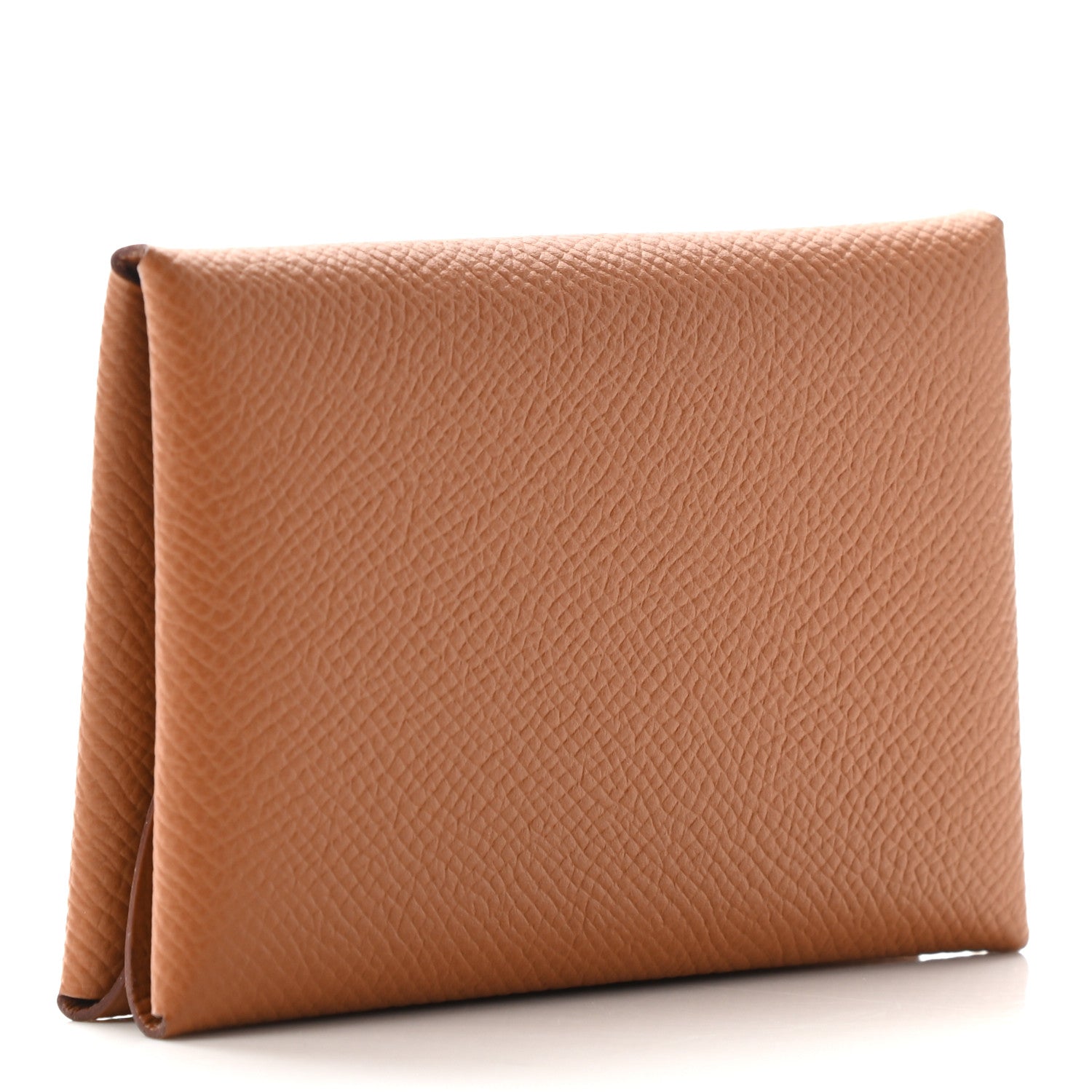 Hermes Epsom Calvi Duo Card Case Gold 3 of 7