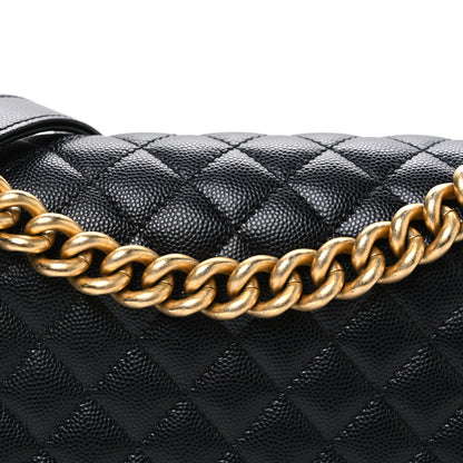 Chanel Caviar Quilted Medium Boy Flap Black 8 of 10