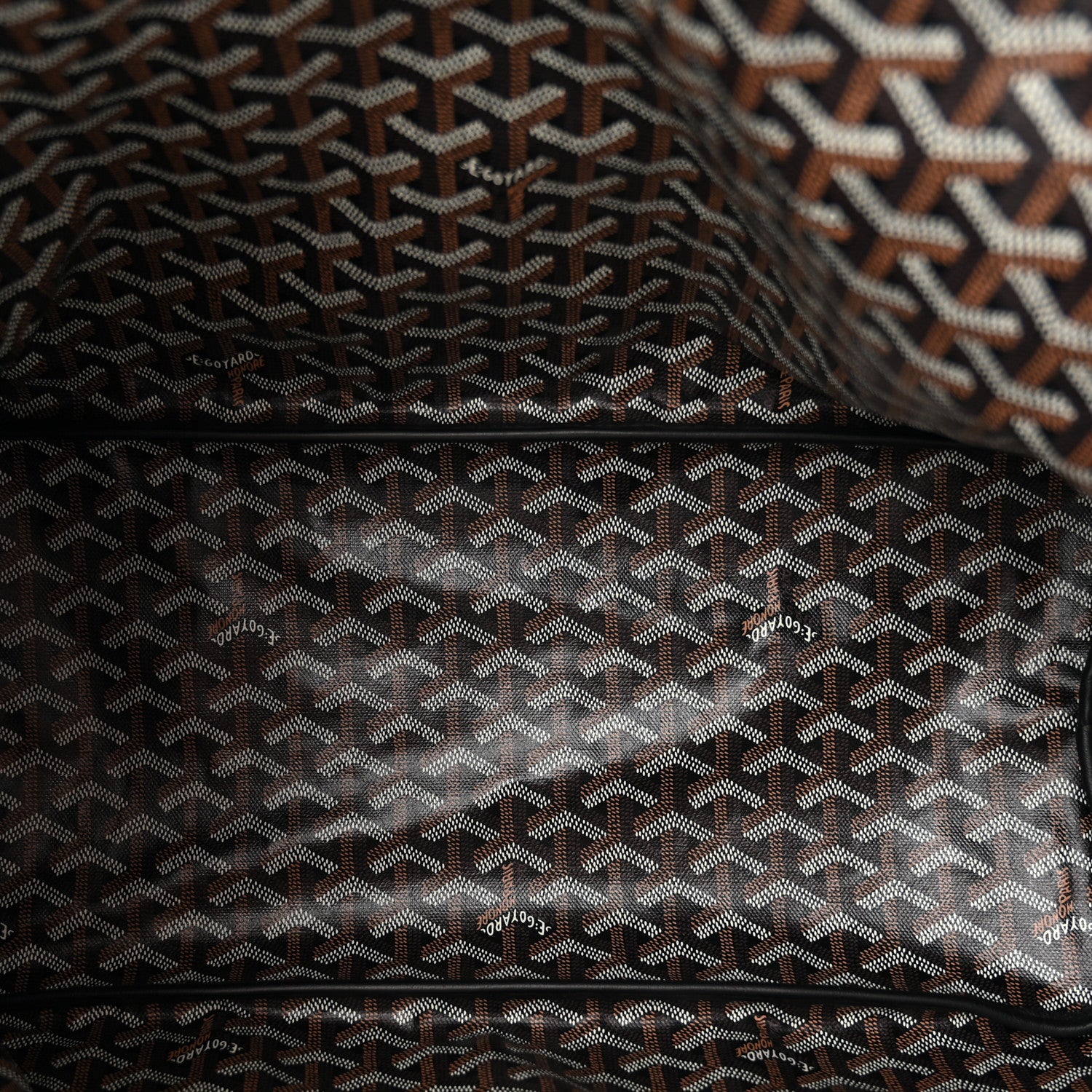 Goyard Goyardine Onde Millesime Reversible Anjou GM Black 10 of 18