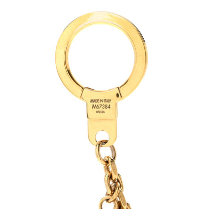 Louis Vuitton Malletage Blossom Bag Charm Chain Gold 4 of 4