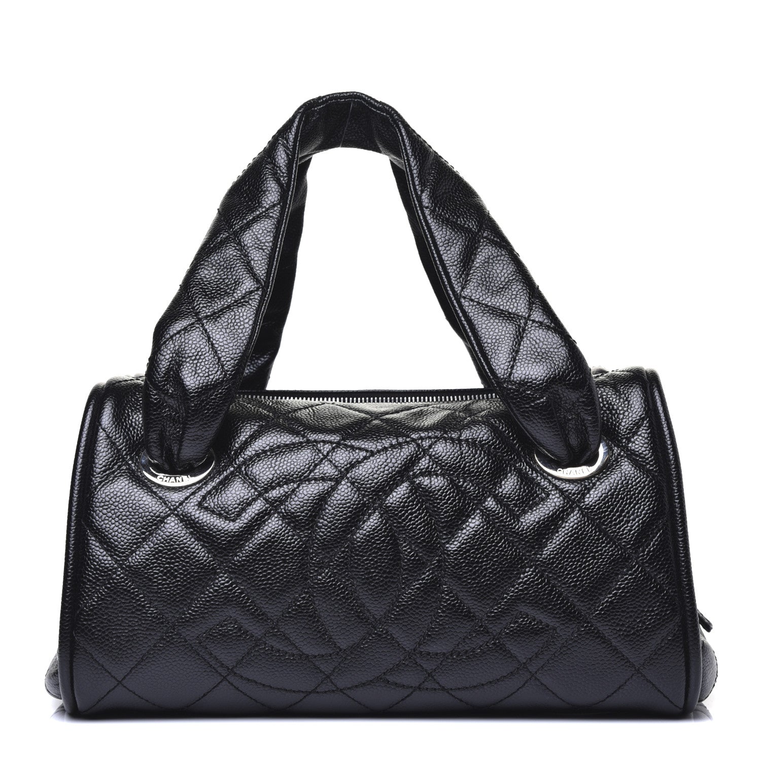 Chanel Caviar Quilted CC Timeless Bowler Black 1 of 11