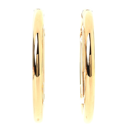 Louis Vuitton Metal Louise Hoop Earrings Gold 2 of 4