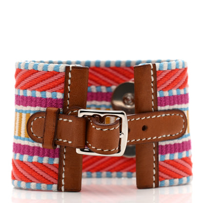 Hermes Toile Swift Cavale CDC Bracelet Capucine Magnolia Gold 3 of 6